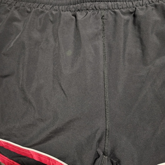 Under Armour Women's Black Shorts with Pink and Blue Trim - Picture 5 of 9
